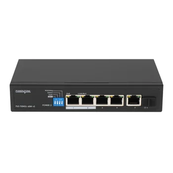 Неуправляемый 4 портовый PoE коммутатор PUS-TS04GL-60M v2